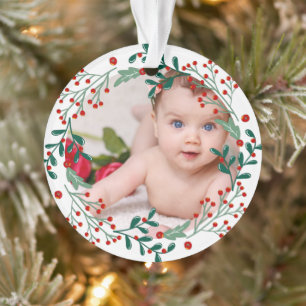 Adorno La primera fiesta de navidad de navidad del bebé