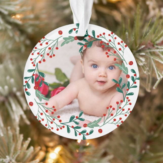 Adorno La primera fiesta de navidad de navidad del bebé (Árbol)