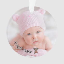 Adorno La primera Navidad del bebé con renos