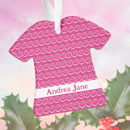 Adorno La primera Navidad del bebé vestido rosa