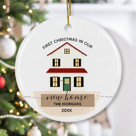 Adorno La primera Navidad en familia en la nueva casa