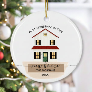 Adorno La primera Navidad en familia en la nueva casa