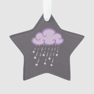 Adorno La púrpura encrespa la nube de lluvia con las