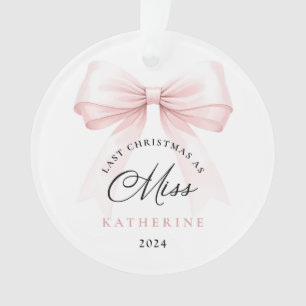 Adorno La última Navidad como una Miss