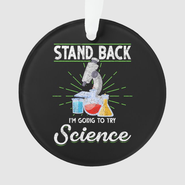 Adorno Laboratorio de Química Física Ciencia Biología (Anverso)