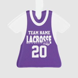 Adorno Lacrosse Sports Jersey Purple con foto