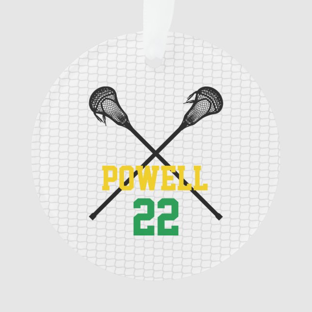 Adorno Lacrosse Sticks Net Player Name Number Sports (Anverso)