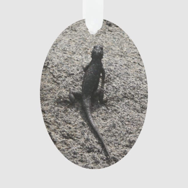 Adorno Lagarto Negro (Anverso)