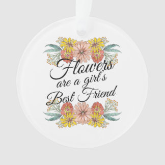 Adorno Las flores son el mejor amigo de los Chicas - Zinn
