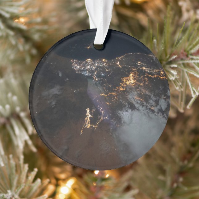 Adorno Las Luces De La Ciudad De Jazán Y Sus Suburbios (Árbol)