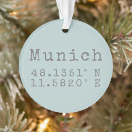 Adorno Latitud y longitud de Múnich