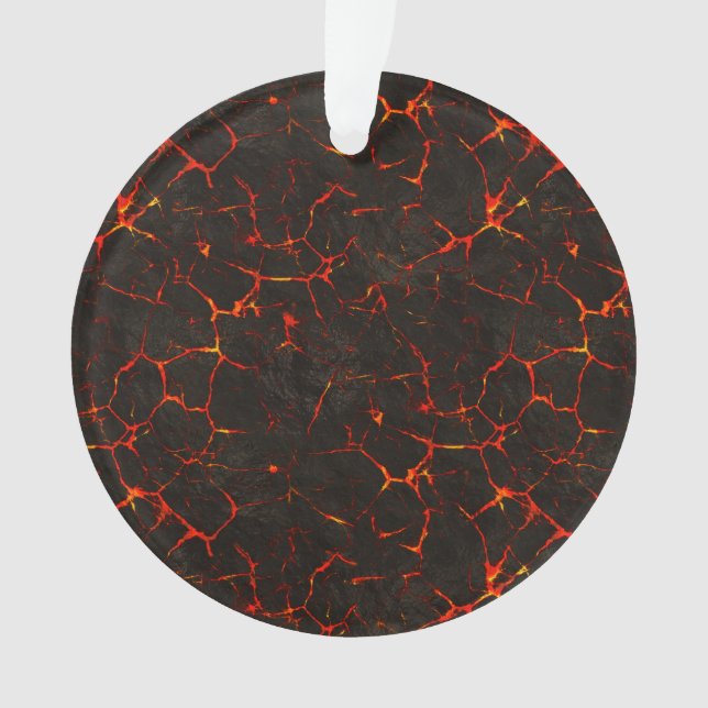 Adorno Lava de tierra fundida agrietada del volcán de la (Anverso)