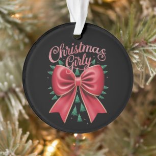 Adorno Lazo de árbol de Navidad estética femenina vacacio