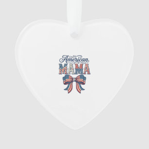 Adorno Lazo Patriótico de Mamá Americana Vintage Camiseta