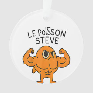 Adorno Le Poisson Steve Funny Personalizado de pescado mu