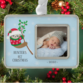 Adorno Leche lúdica primera foto de Navidad