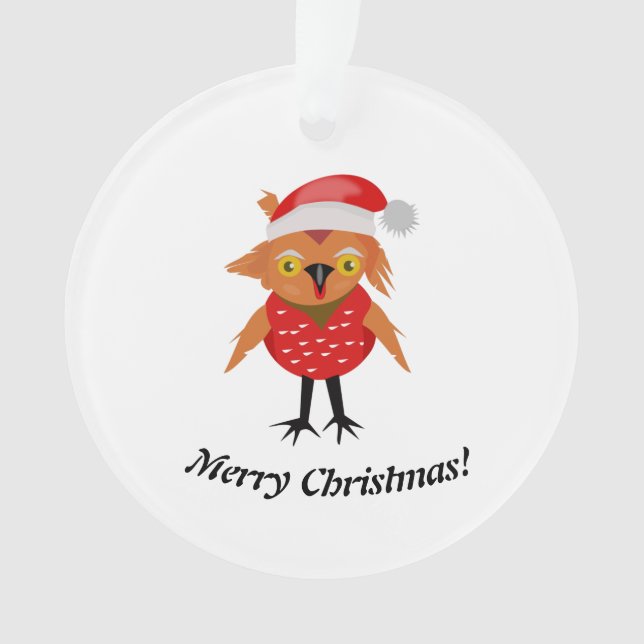 Adorno Lechuza de Navidades Cute (Anverso)