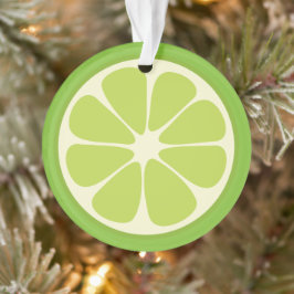 Adorno Lemon Lime Green Juicus Summer Citrus Fruit Slice