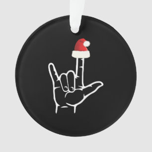 Adorno Lenguaje Rótulo americano con Navidades de Santa H