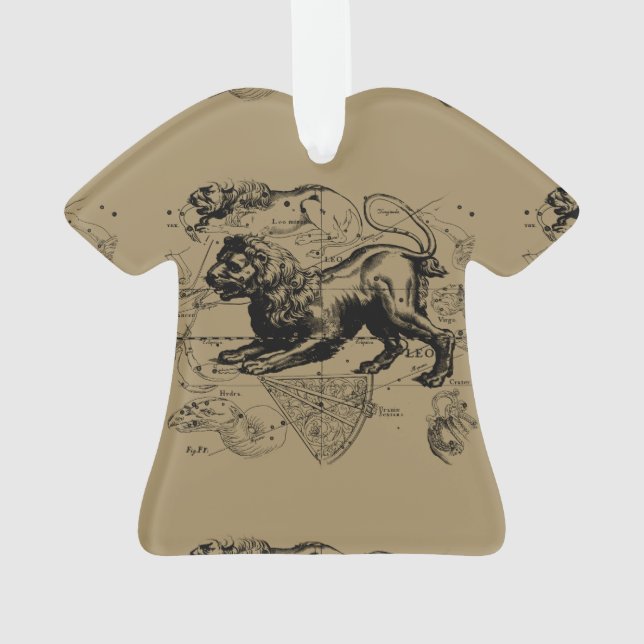 Adorno Leo Constellation Hevelius 1690 Julio23 - Agosto 2 (Reverso)