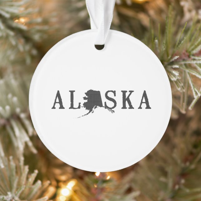 Adorno Letra alaska con forma de letra Alaska nombre esta (Árbol)