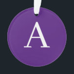 Adorno Letra inicial monograma estilo moderno morado y az<br><div class="desc">¿Desea poseer un producto con las iniciales de su nombre? Es muy sencillo,  estético y atractivo.</div>