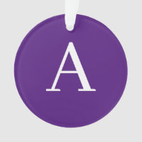 Letra inicial monograma estilo moderno morado y az