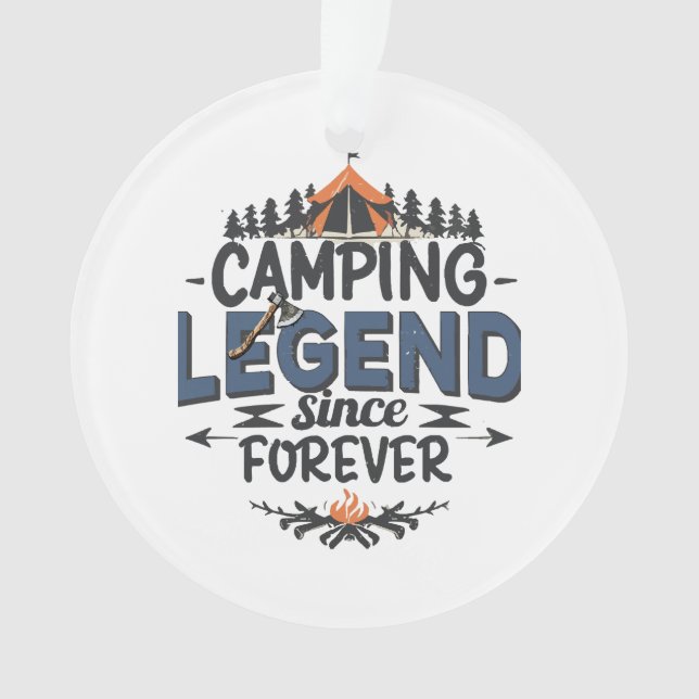 Adorno Leyenda de camping desde siempre (Anverso)