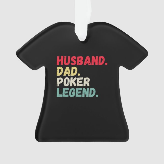 Adorno Leyenda de póquer de papá esposo Navidades O (Anverso)