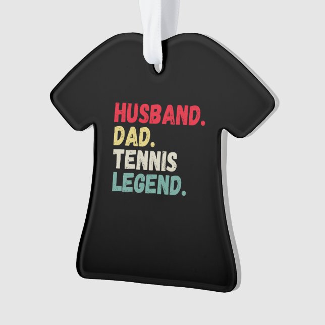 Adorno Leyenda del tenis del marido Navidades de tarjetas (Anverso)