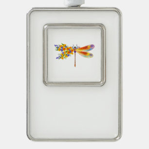 Adorno Libélula de Flor Amarilla