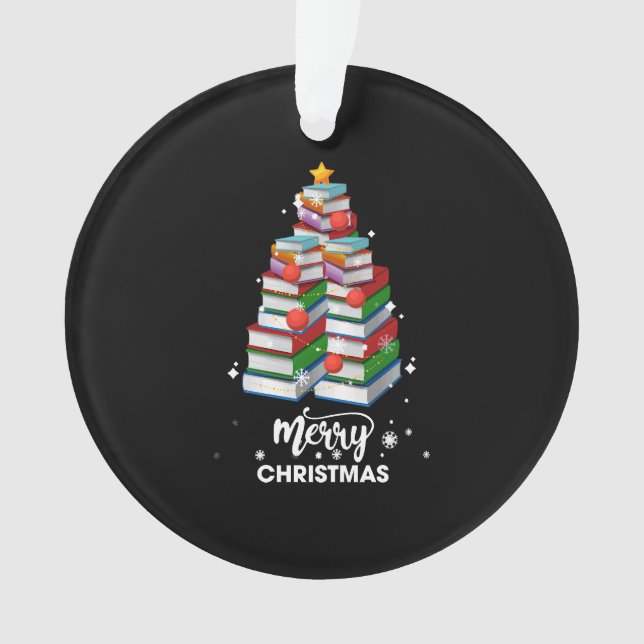 Adorno Libro Navidad Árbol Regalo De Navidad Para Libros  (Anverso)