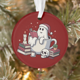 Adorno Libros de lectura fantasma Navidad Profesor Gusano