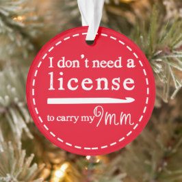 Adorno Licencia Crochet Hook {Oscuro} Artesanías