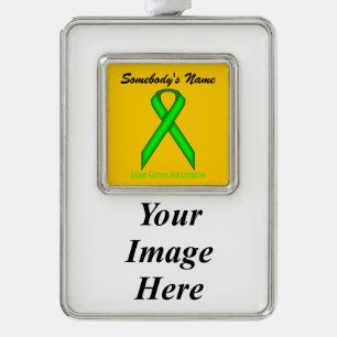 Adorno Lime Green Standard Ribbon Tmpl (V-I) de K Yoncich