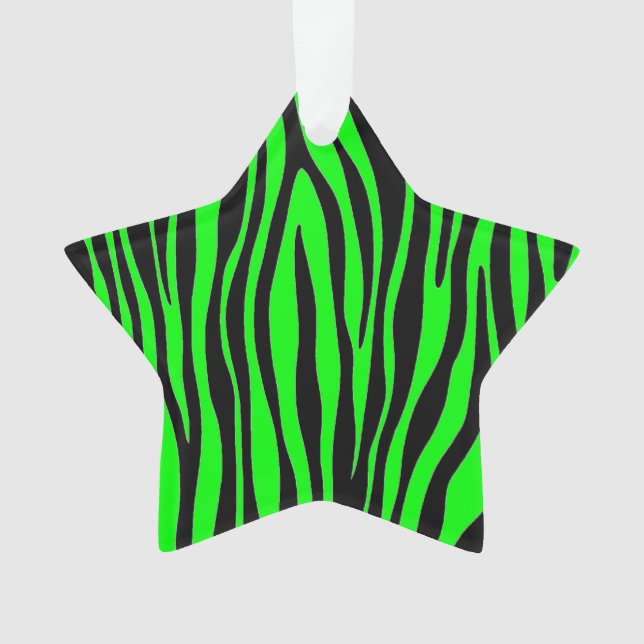 Adorno Lime Green Zebra (Anverso)