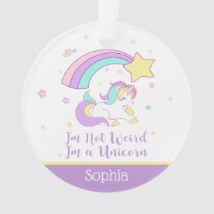 Adorno Lindo Unicornio Mágico Arcoíris Personalizado Hech