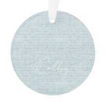 Linen Pastel Green NOMBRE NOMBRE Bebé Cumpleaños D