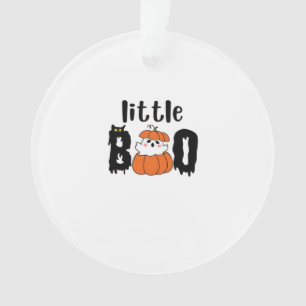 Adorno Little Boo Cuse Halloween Calabaza Cat Vintage Sty