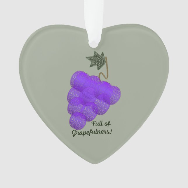 Adorno Lleno de uvas de gozo (Anverso)