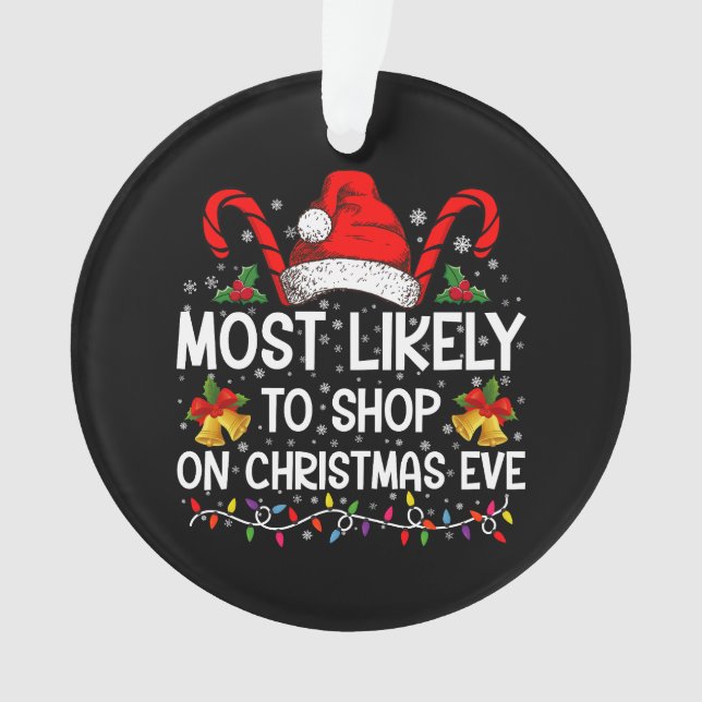 Adorno Lo Más Probable Es Comprar Navidades Y Navidades (Anverso)
