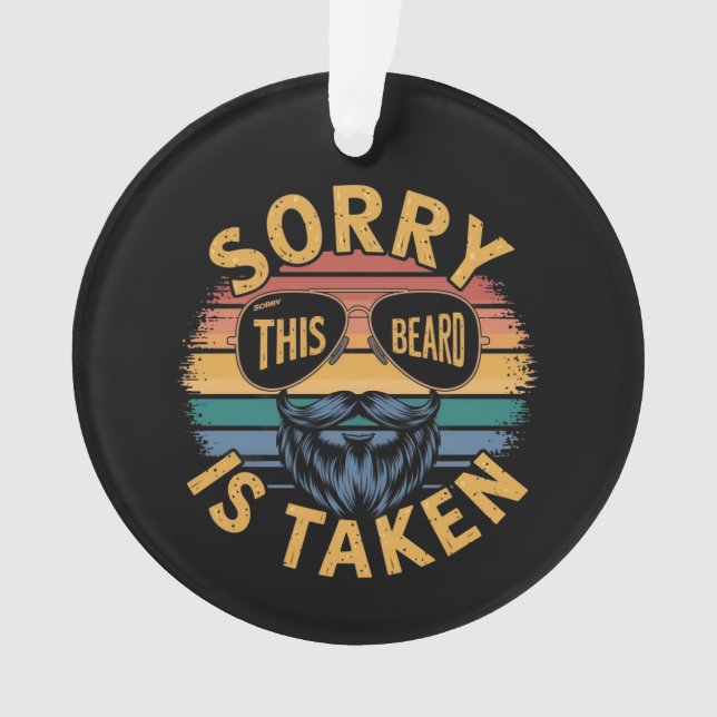 Adorno Lo siento, esta barba se toma un diseño de época d (Anverso)