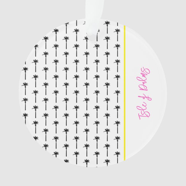 Adorno Localización del patrón de árbol de palmas Trayect (Anverso)