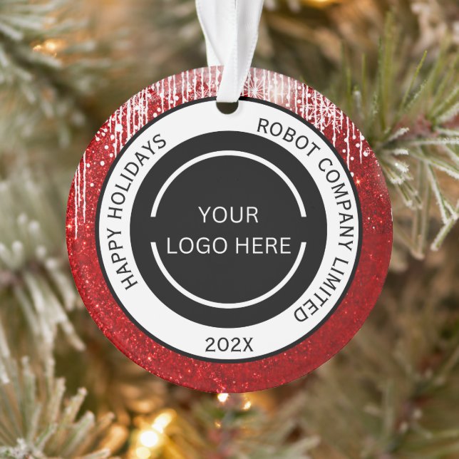 Adorno Logo y nombre de la Compañía Roja Moderna (Árbol)