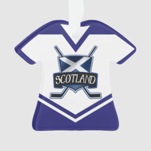 Adorno Logotipo de Jersey Scotland Name & Number