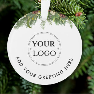 Adorno Logotipo de negocio Navidades de marca moderna Ver