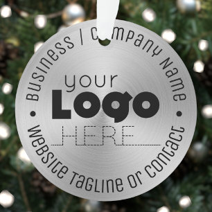 Adorno Logotipo personalizado Cepillado Árbol de Navidad