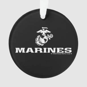 Adorno Logotipo USMC apilado - blanco