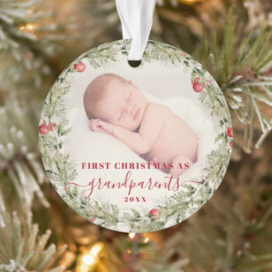 Adorno Los abuelos Navidades dan a la Primera Abuela
