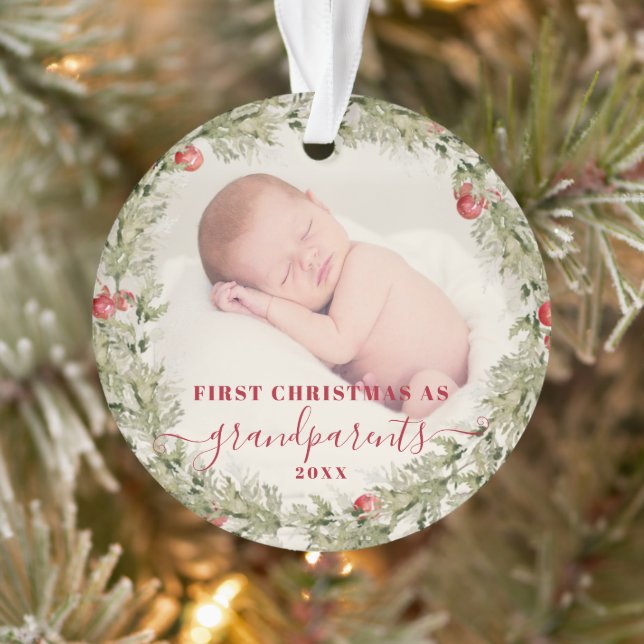 Adorno Los abuelos Navidades dan a la Primera Abuela (Árbol)